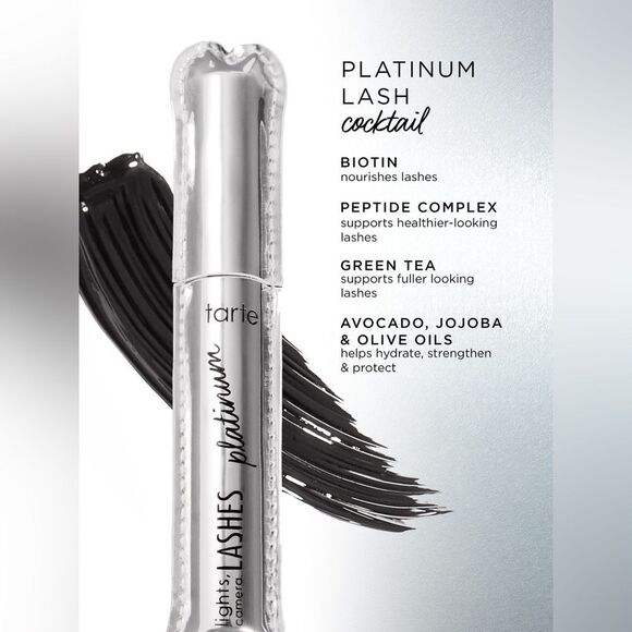NIB- tarte lights, camera, lashes platinum mascara - Picture 2 of 10